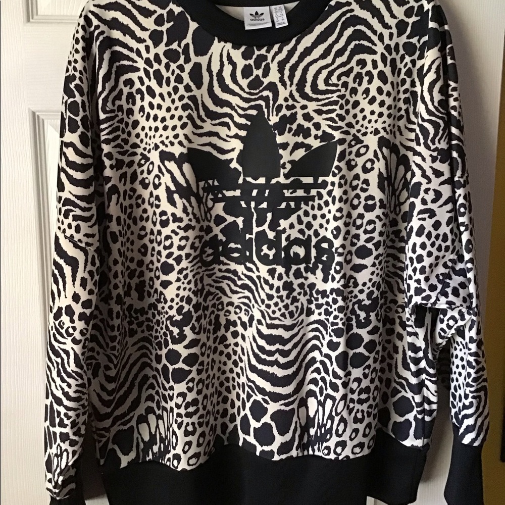 Animal Print Adidas Sweatshirt